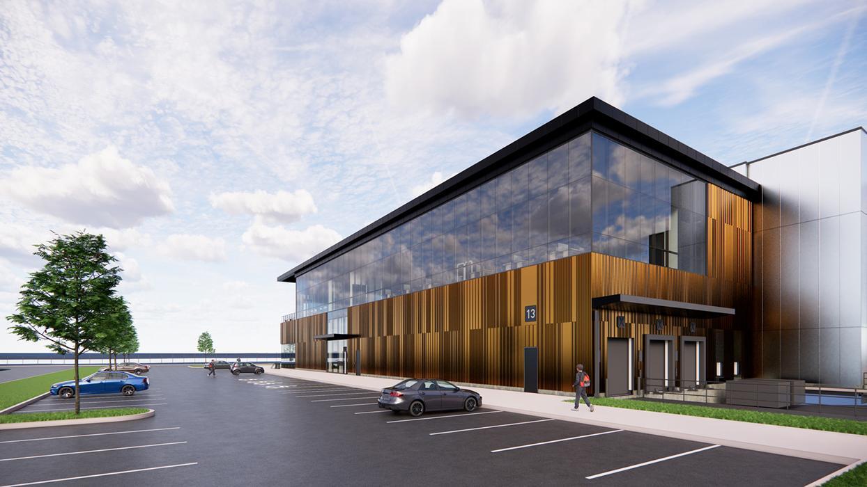 Microsoft Mass Timber Data Center in Virginia. 